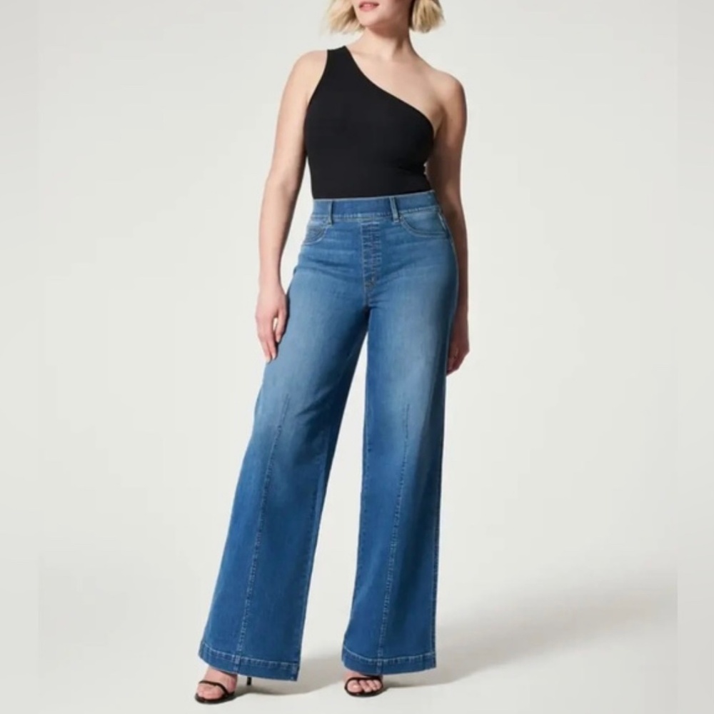 Spanx wide leg jeans